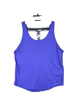 Womens Nike Purple Dri-Fit Racerback Tank Top 100% Polyester Size L